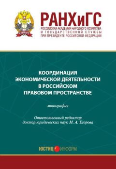 Коллектив авторов - Координация экономической деятельности в российском правовом пространстве